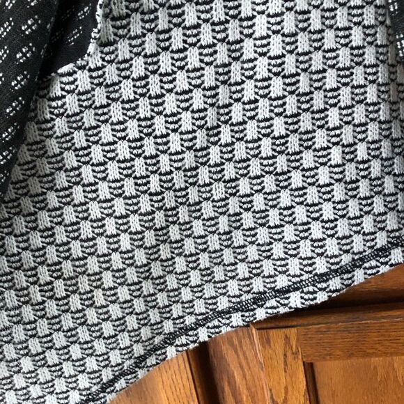 Anthropologie Philosophy Draped Open Woven Cardigan Elbow Patches - S - Picture 7 of 13